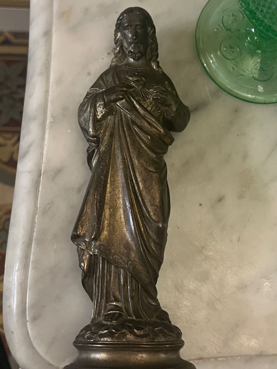 fa936 Small metal jesus