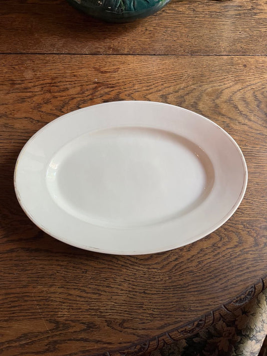 fa4746 French vintage porcelaine  platter