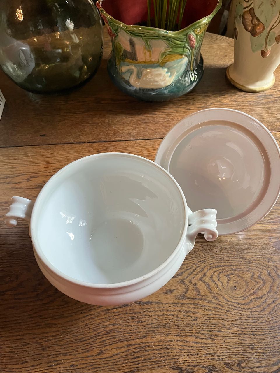 fa4744 French antique tureen with lid