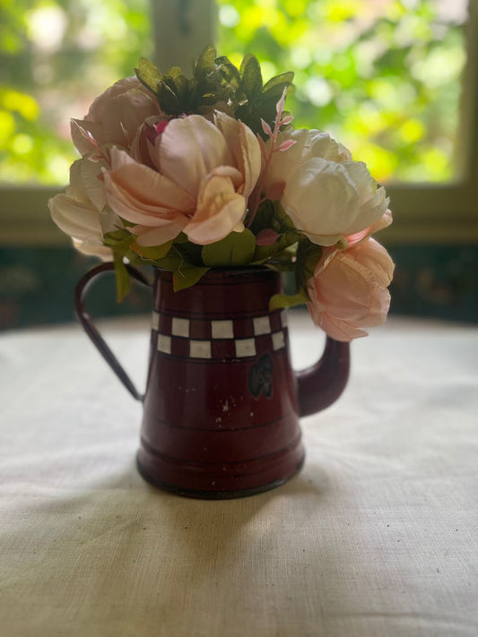 fa940 Lovely french vintage metal coffee pot.