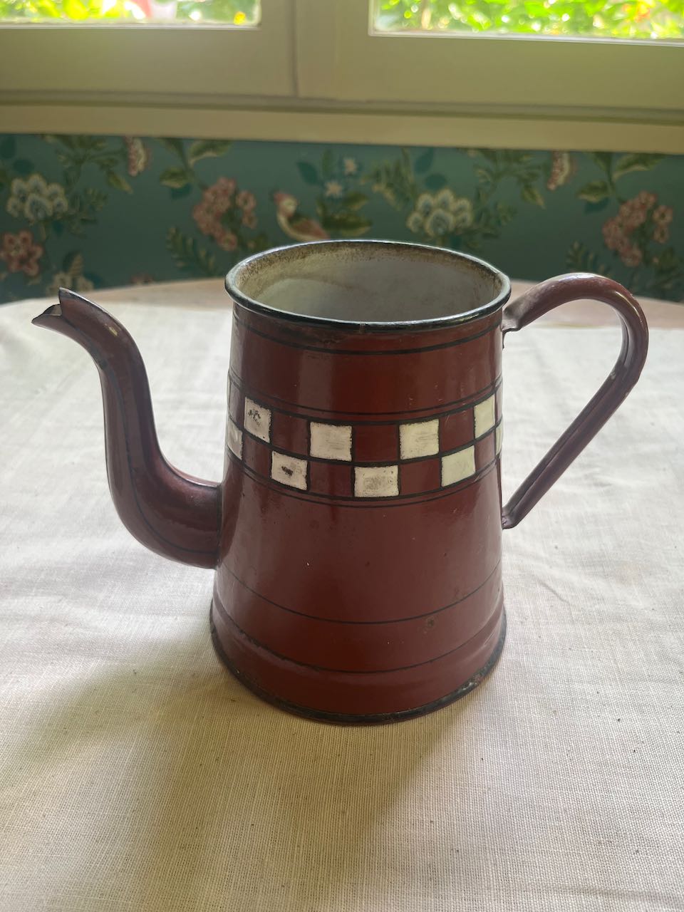 fa940 Lovely french vintage metal coffee pot.