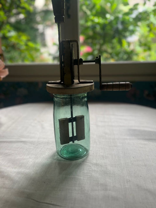 fa886 Large wooden cream beater