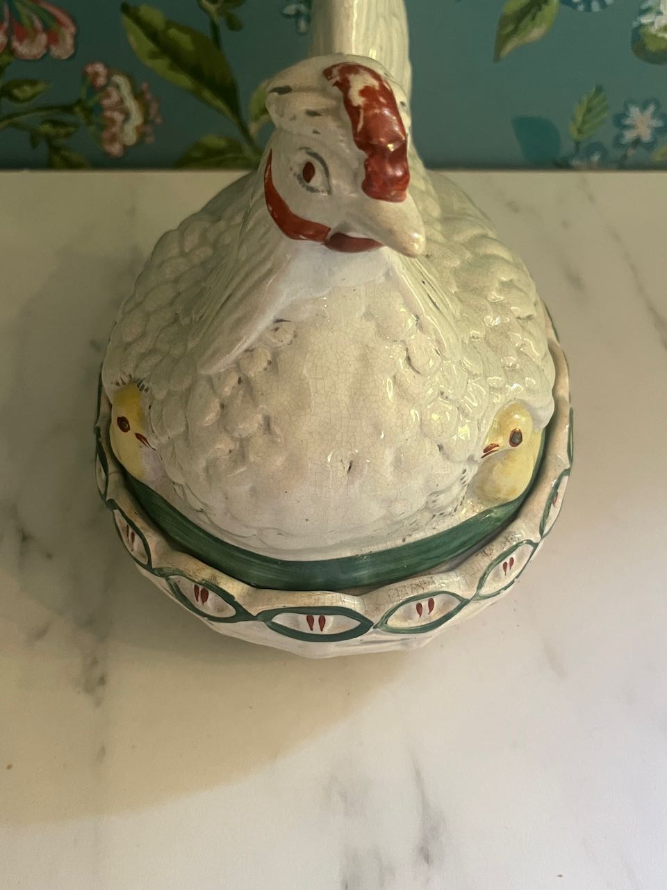 fa960 French 1950's Chicken tureen