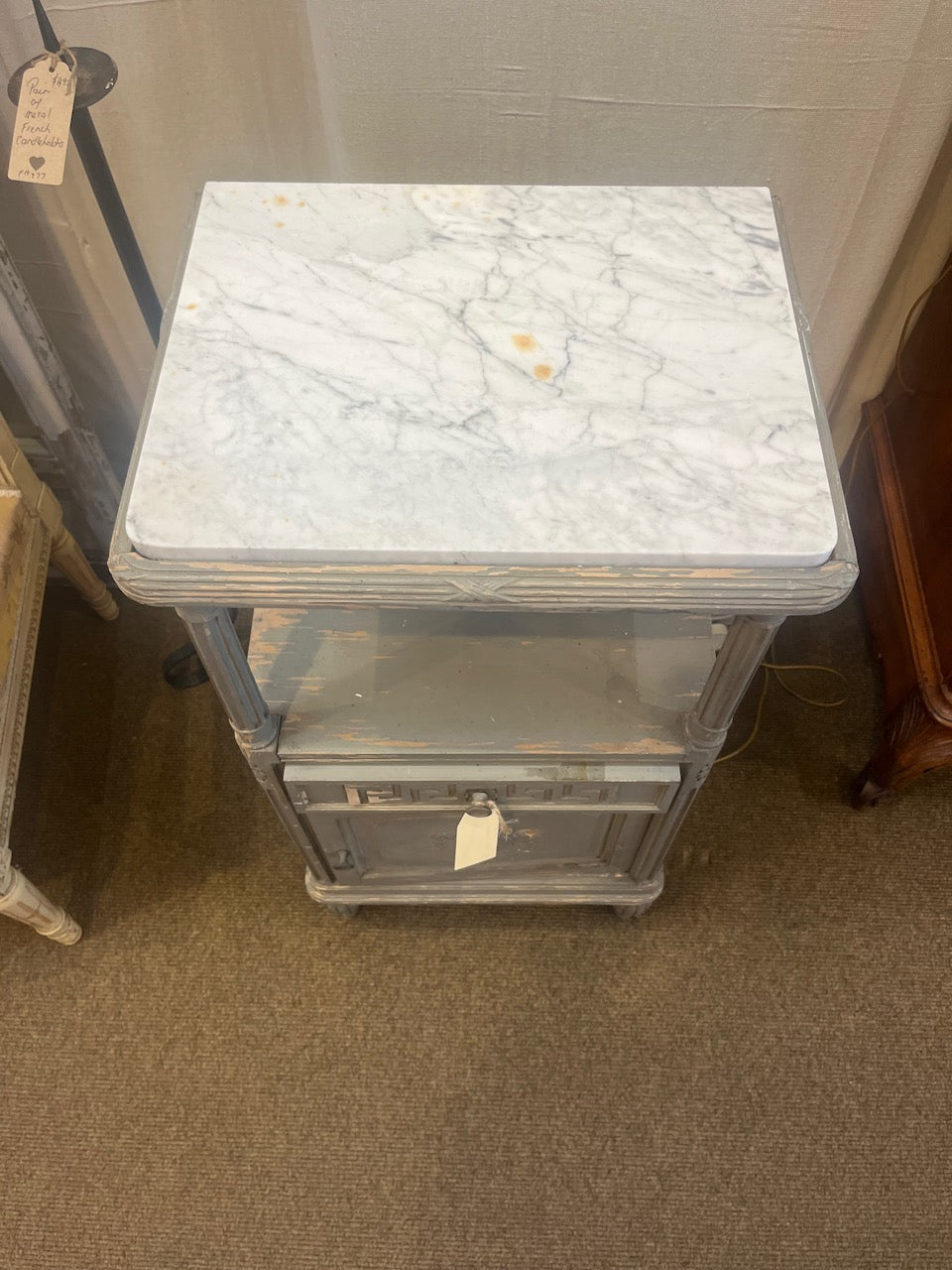 fa567 Antique French Bedside