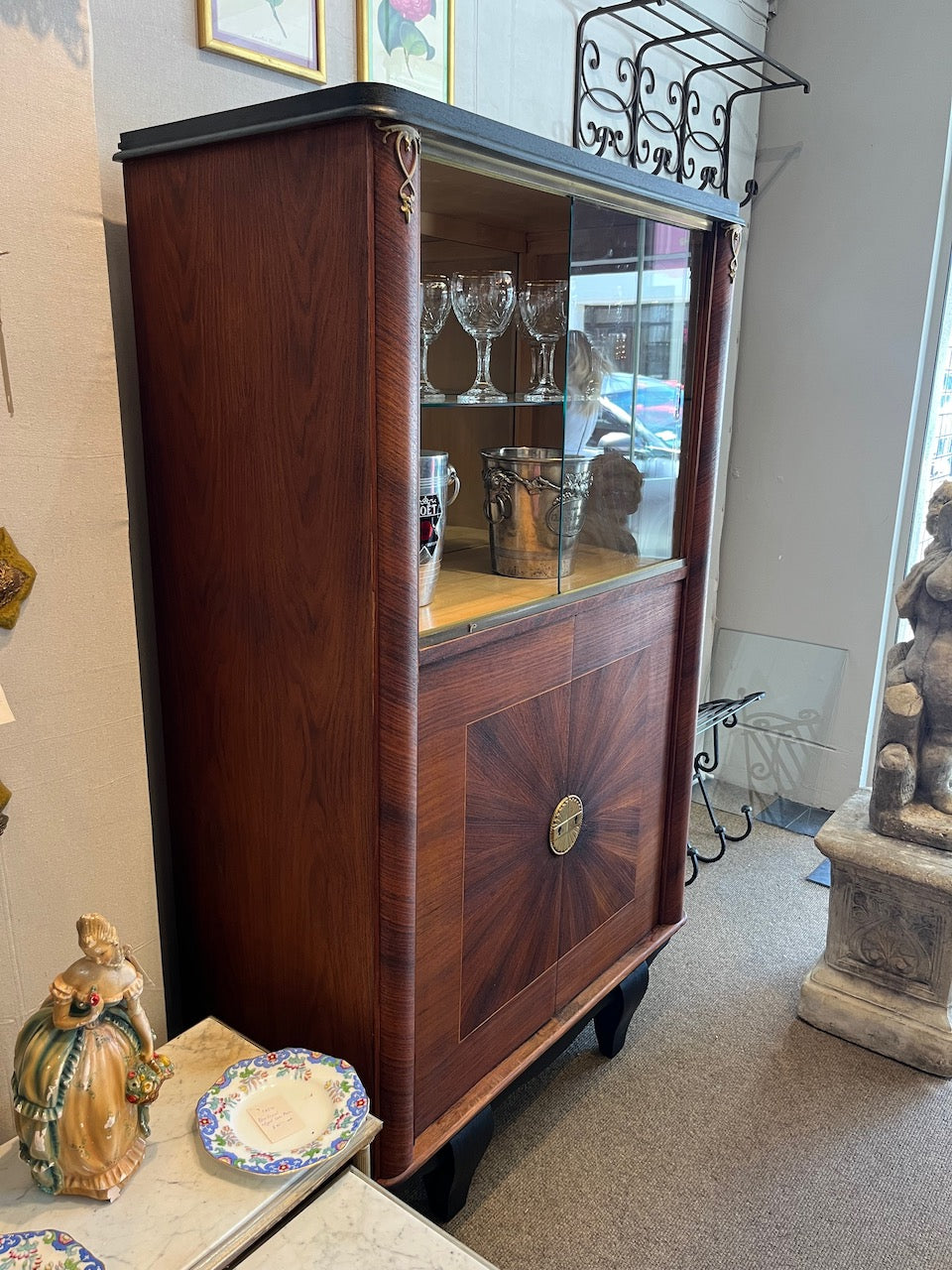 fa4517 Art Deco Dry bar cabinet, China cabinet