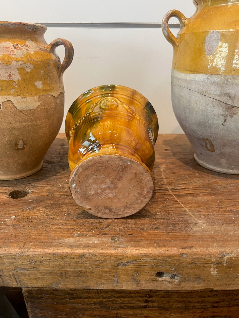 Fa668 French antique Oak Work Bench 19th century