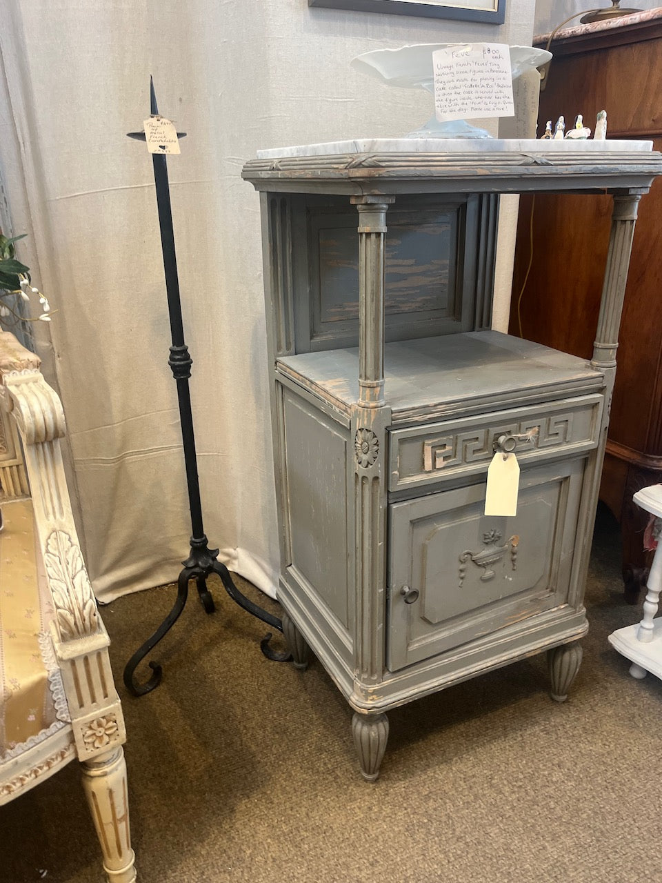 fa567 Antique French Bedside