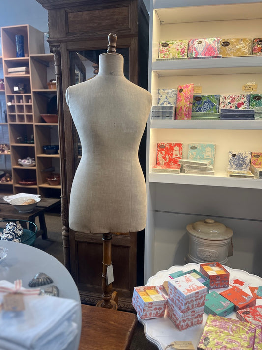 fa4069 Vintage Cloth and wood French dress Mannequin