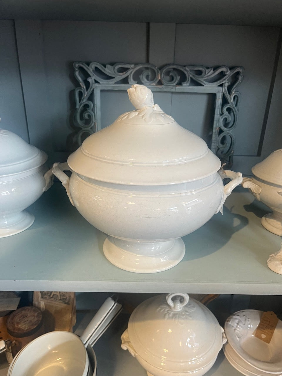 fa4850 Porcelain French Antique tureen