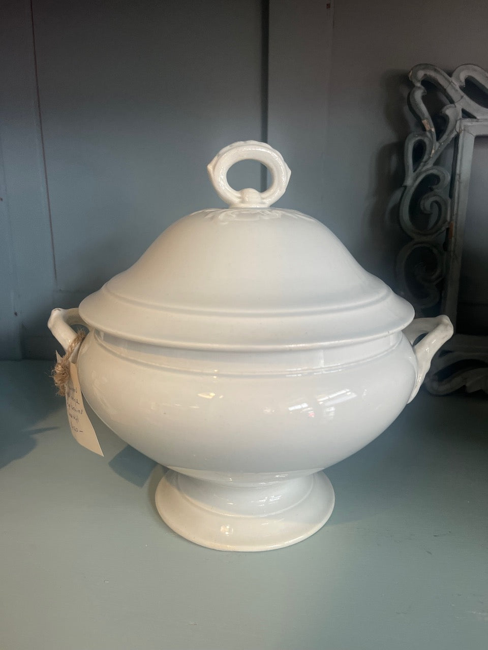fa986 Large French Antique Tureen