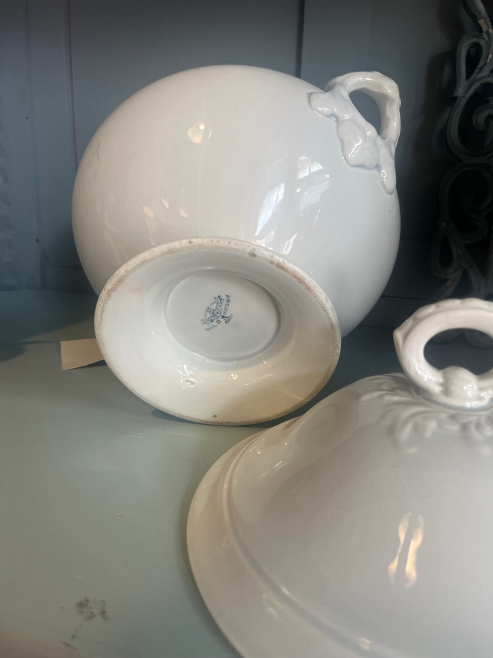 fa986 Large French Antique Tureen