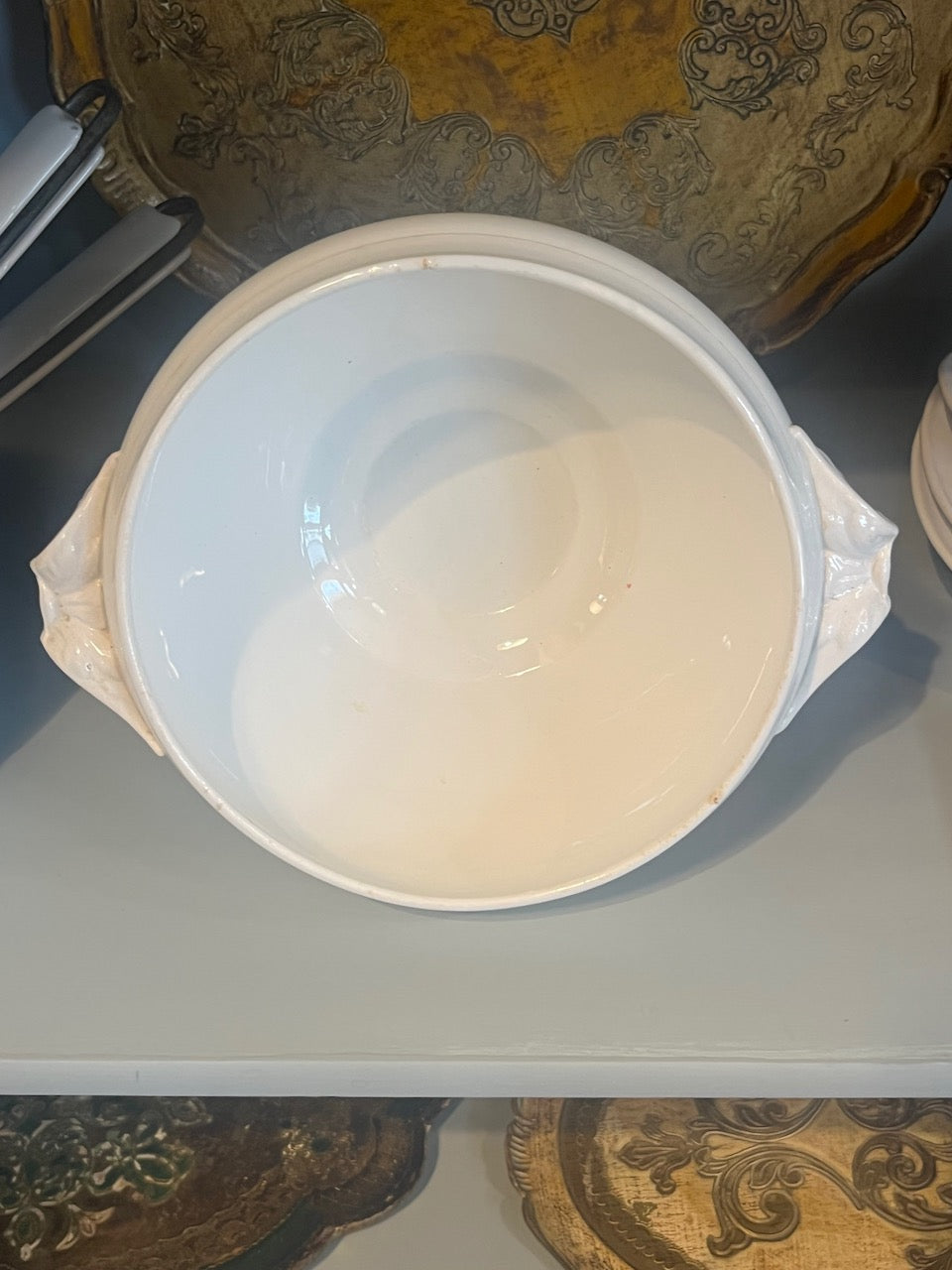 fa986 Large French Antique Tureen