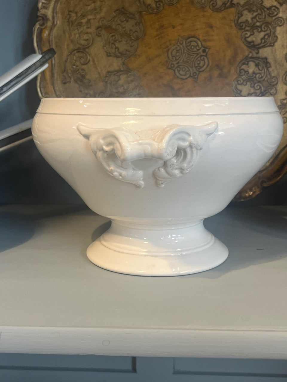 fa986 Large French Antique Tureen