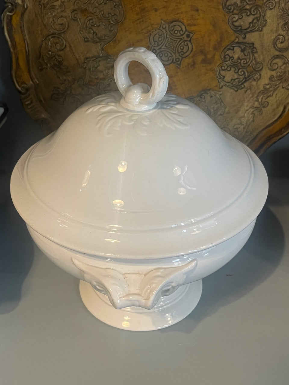 fa986 Large French Antique Tureen