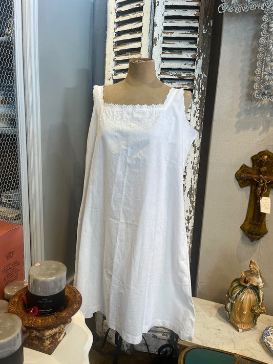 fa880 French antique Cotton  chemise