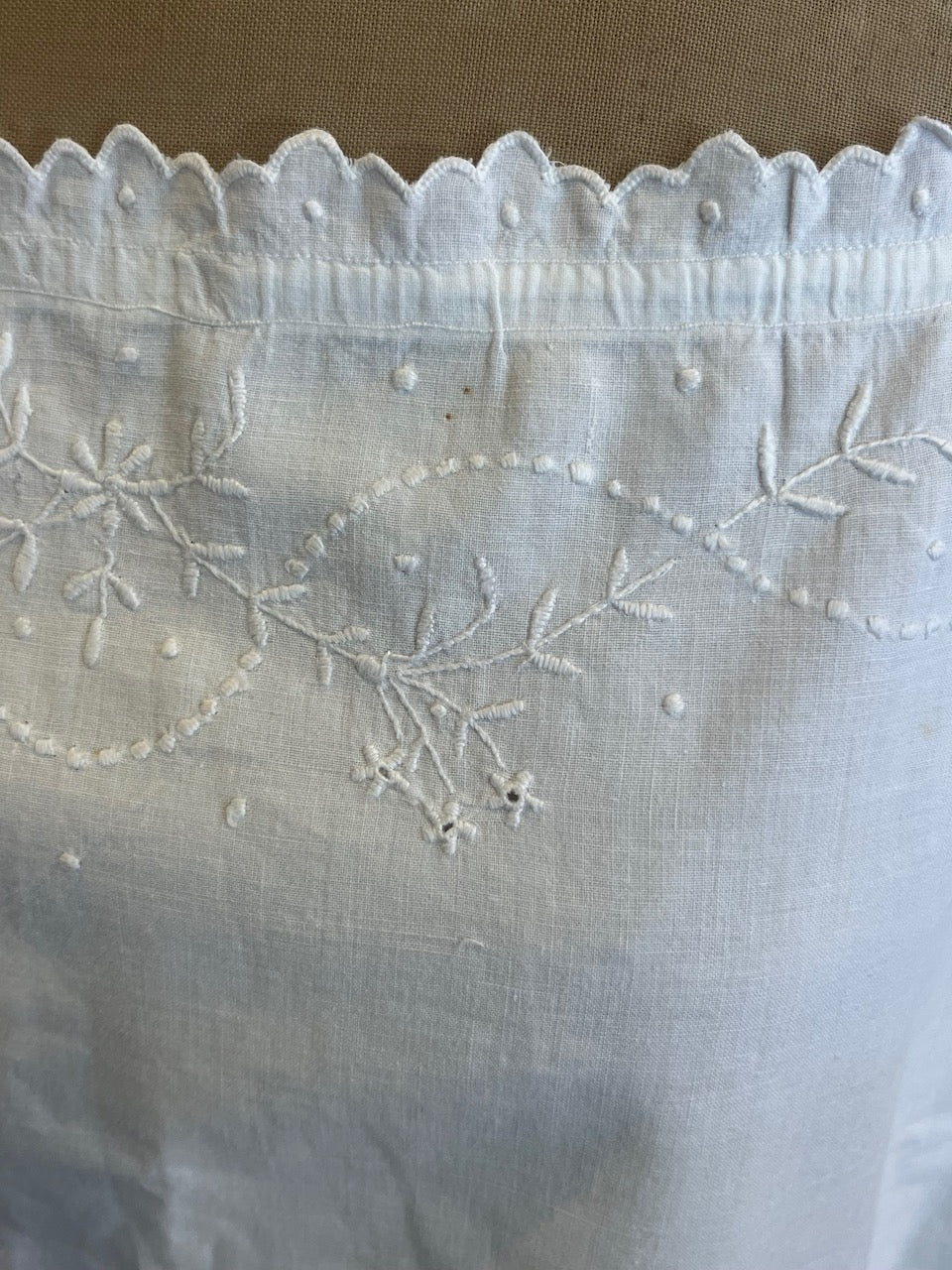 fa880 French antique Cotton  chemise