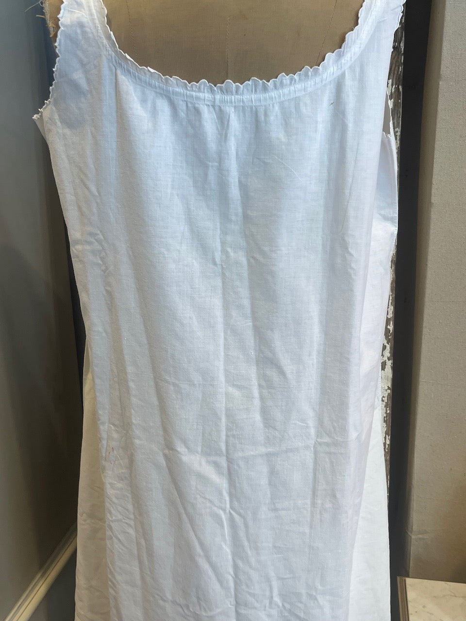 fa880 French antique Cotton  chemise
