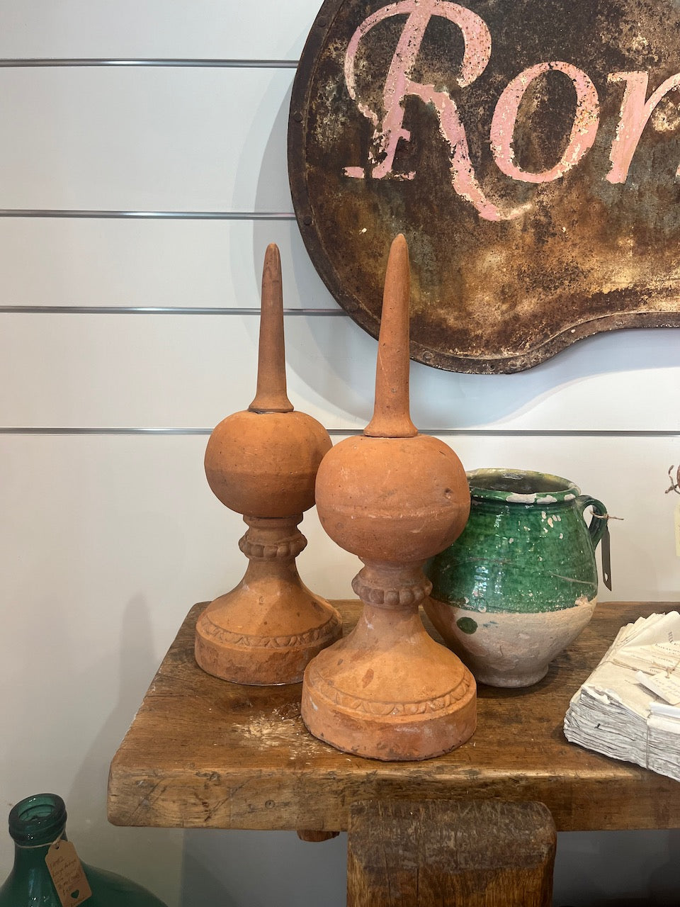 fa757 Beautiful 19th century French Antique Roof toppers, selling seperatley