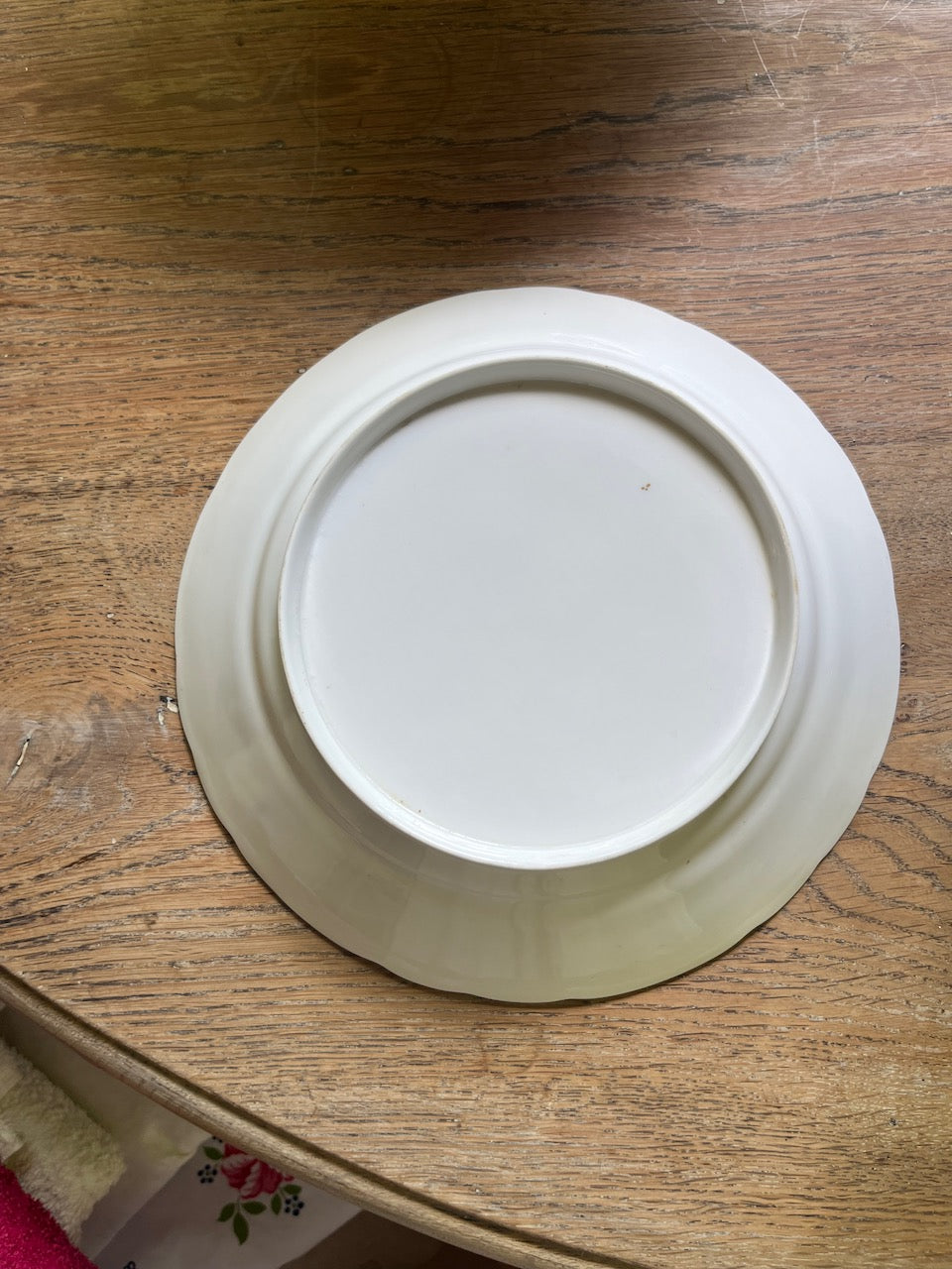 fa4873 Beautiful french antique side/cake plates with gold trim and hand painted flowers(each)
