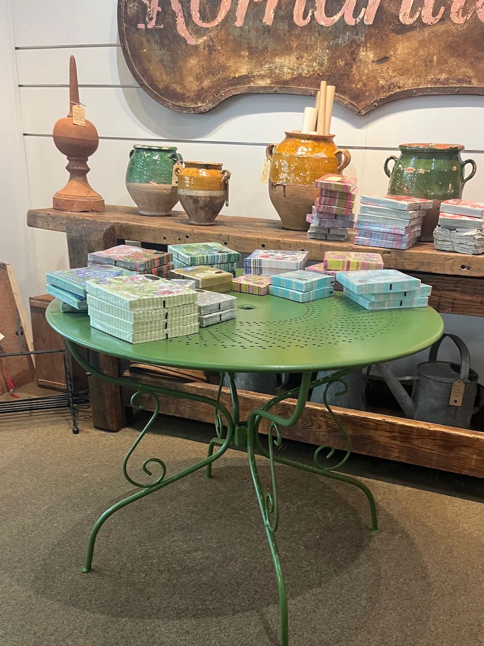 fa947 French vintage cafe table