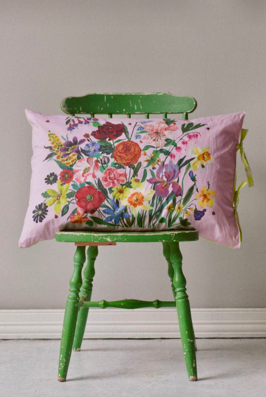 Beautiful Organic printed pair of pillowslips,reversible