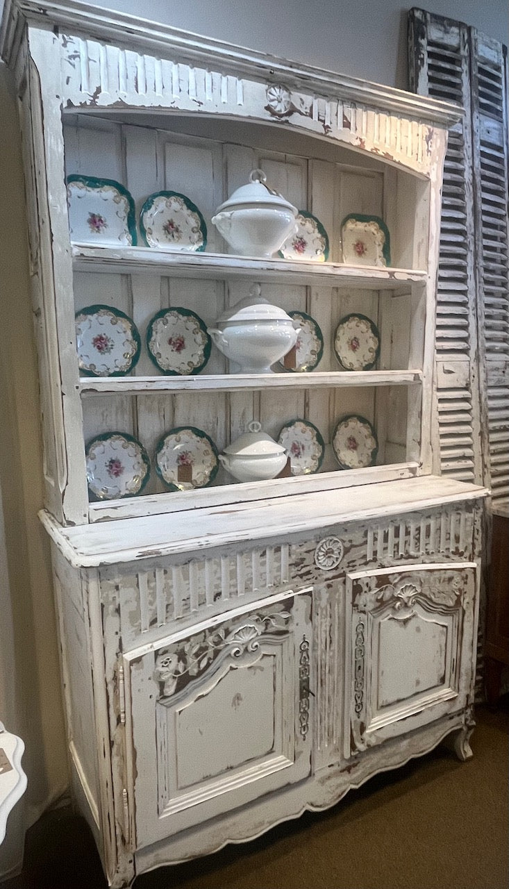 RD Antique French painted Buffet, rustique