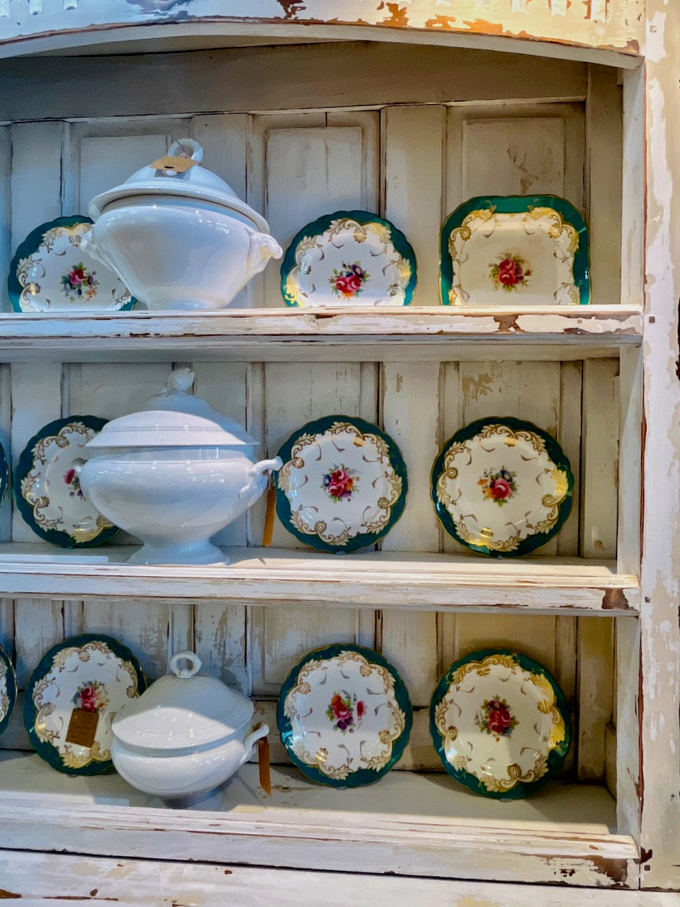 RD Antique French painted Buffet, rustique
