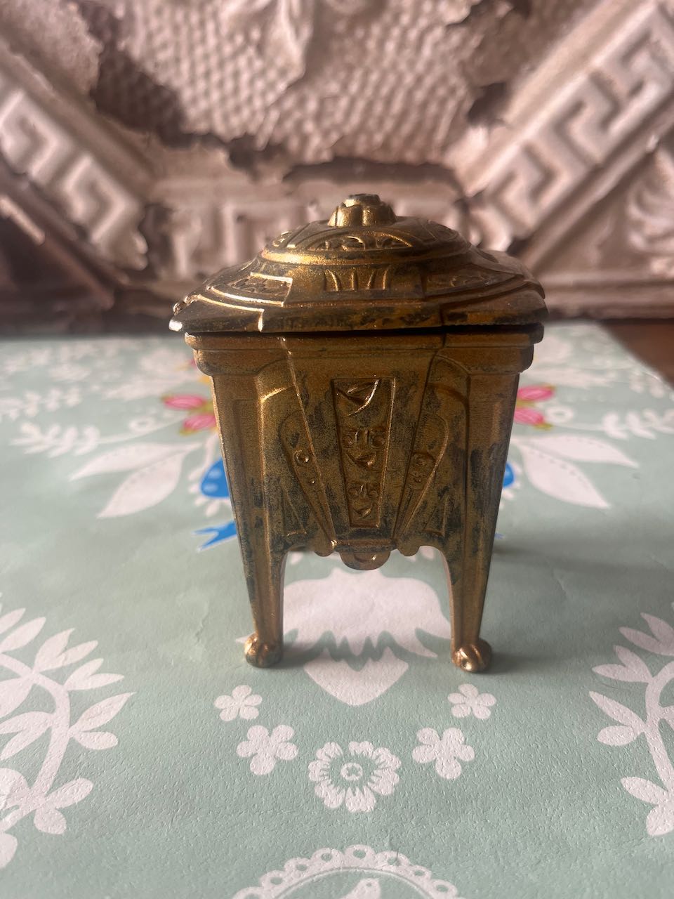 fa587 French antique jewellery box
