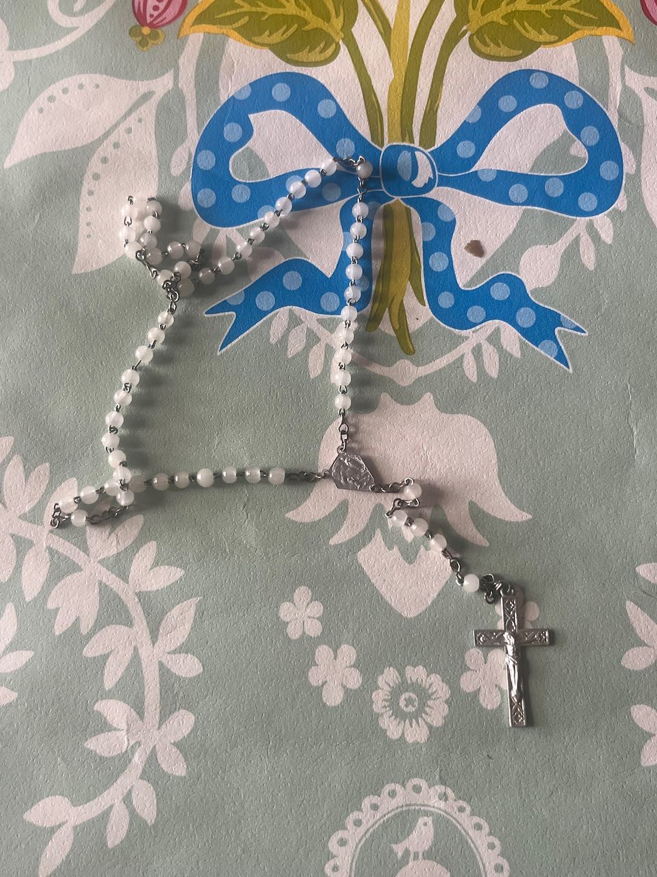 French vintage rosary beads
