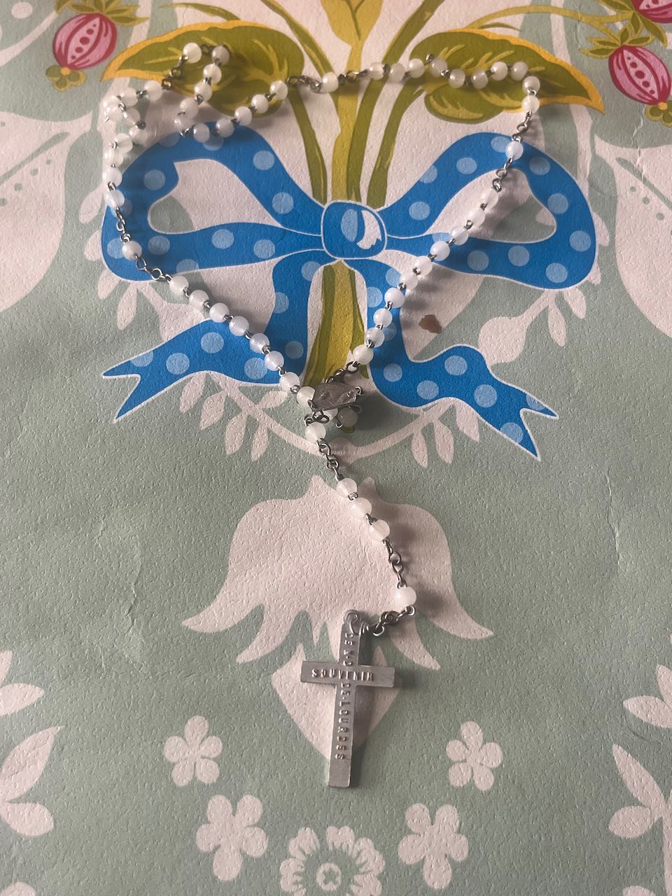 French vintage rosary beads