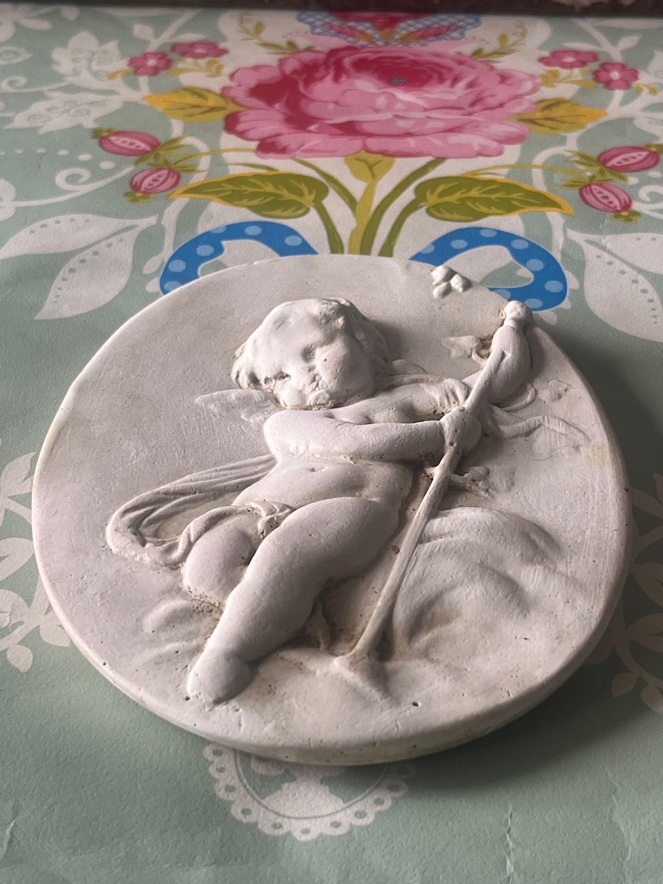 Cherub Plaster plaque