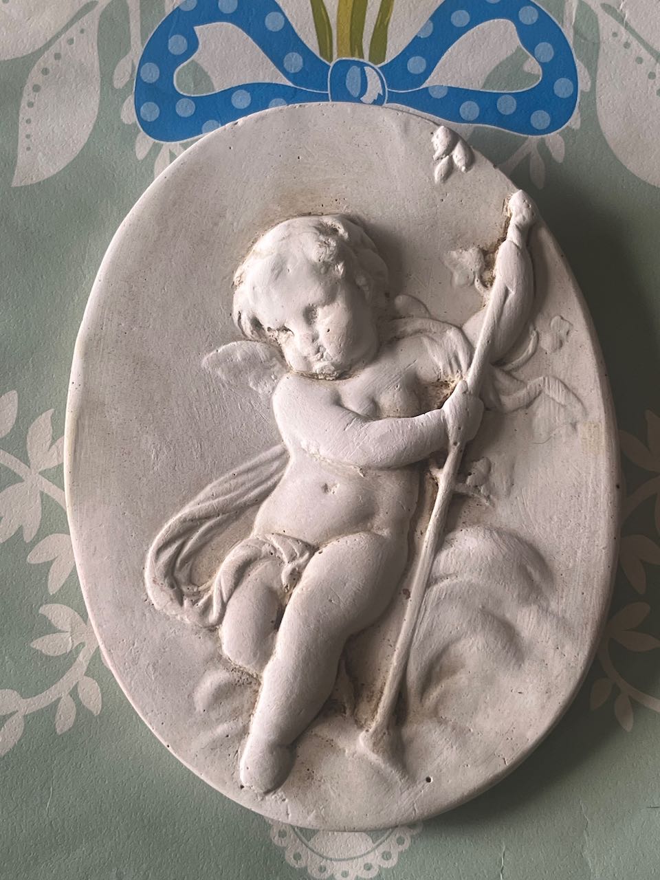 Cherub Plaster plaque