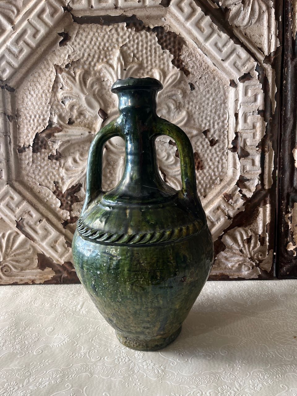 Tall narrow necked  Tamegroute Urn