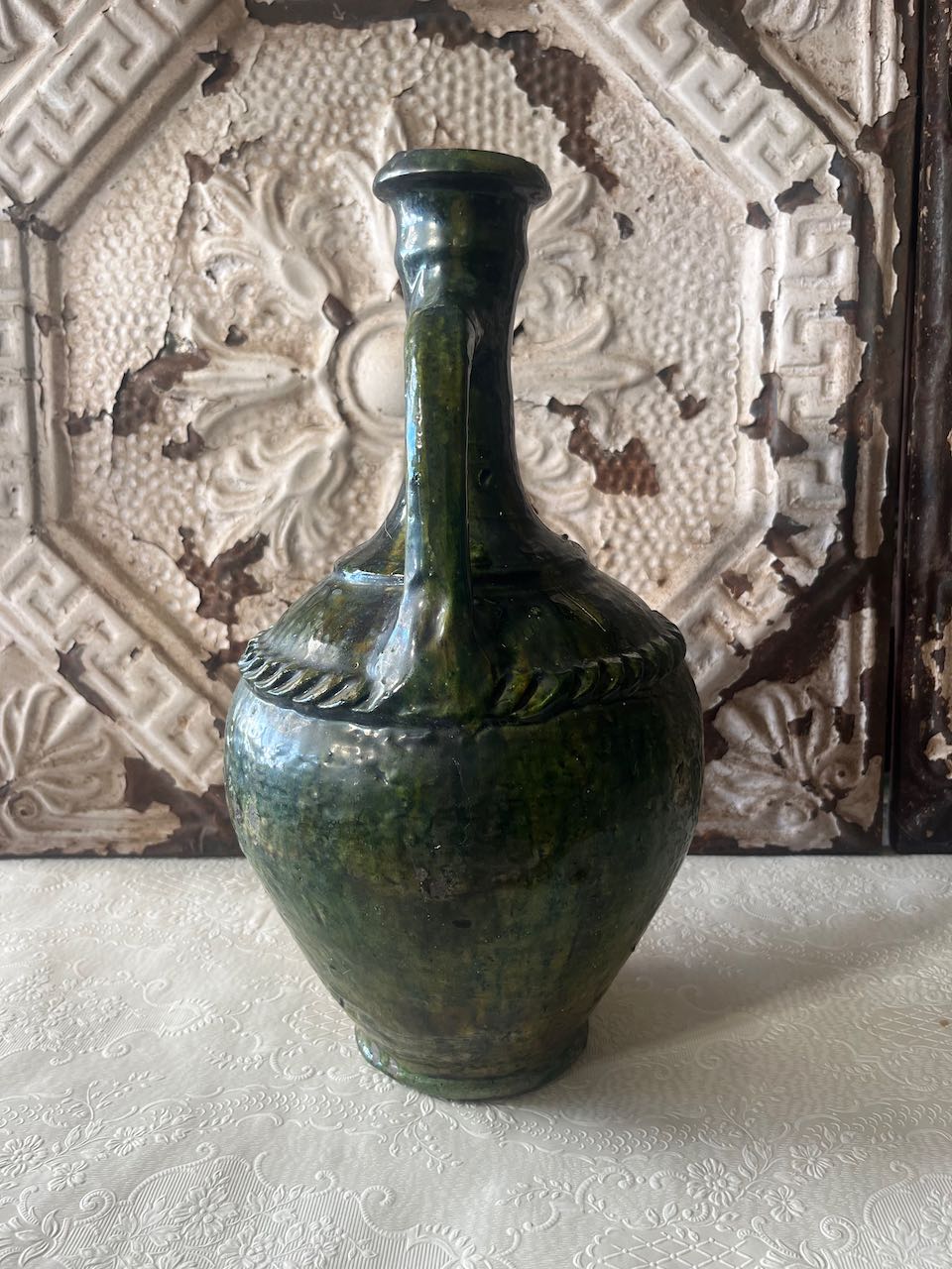 Tall narrow necked moroccan  Tamegroute Urn