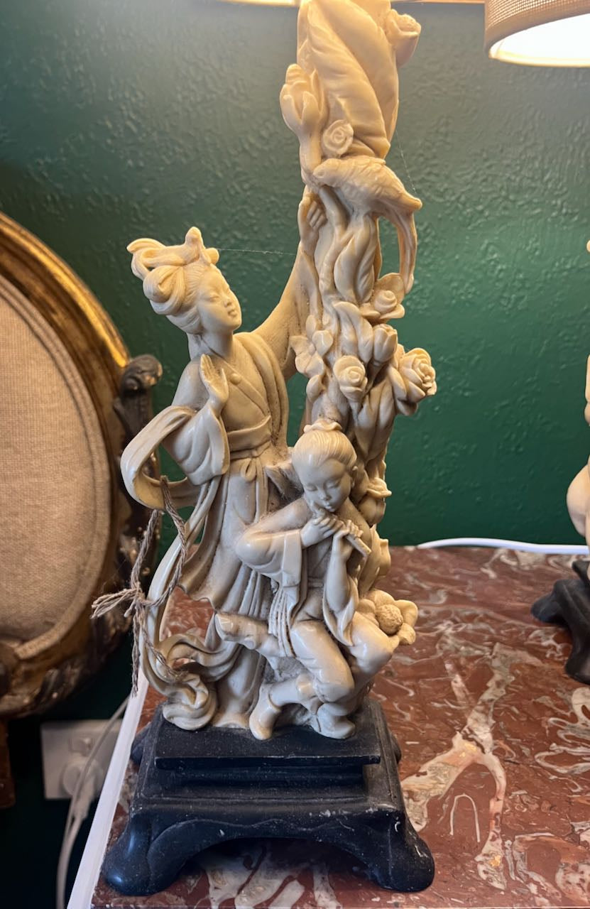 These table lamps were designed by the Italian sculptor Amilcare Santini (1910–1975) and were likely produced in the mid-20th century, specifically between the 1940s and 1960s