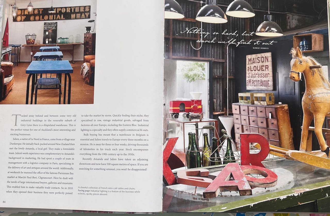 Antiques in the Antipodes: The Story of a Shop by Yvonne Sanders (shop display book) in good condition