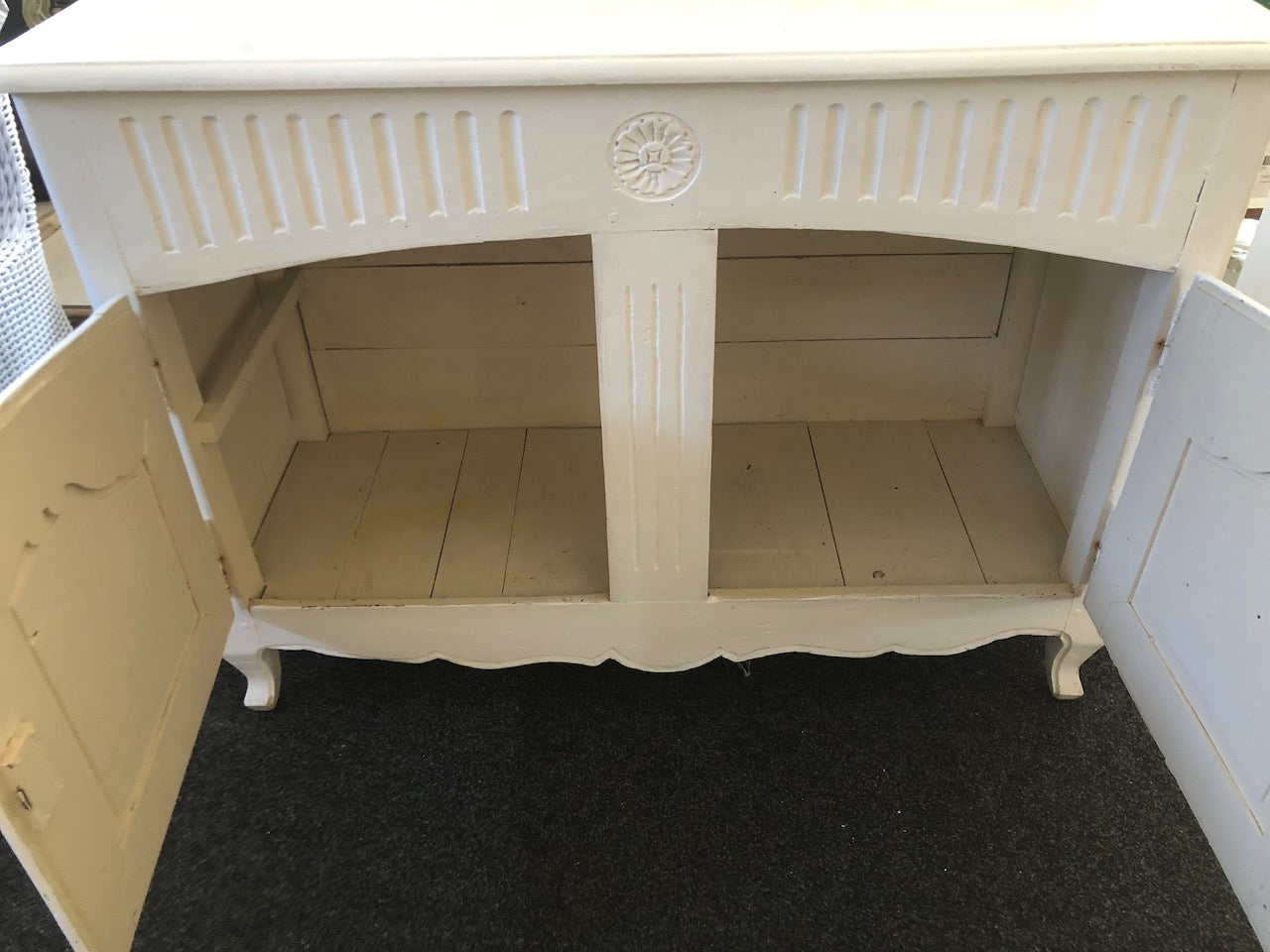 RD Antique French painted Buffet, rustique