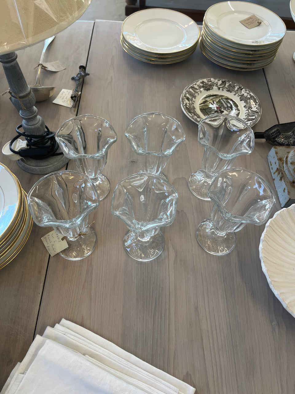 fa4813 Gorgeous Italian sundae glasses ( set of 6)