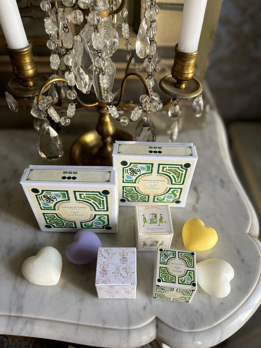 Sen04 Senteurs de France, Jardin de la Francaise, single heart boxed soap