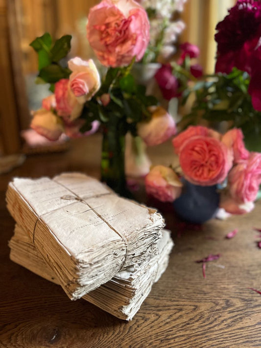 fa661 Stack of 17th and 18th century papers some from Napoleons reign