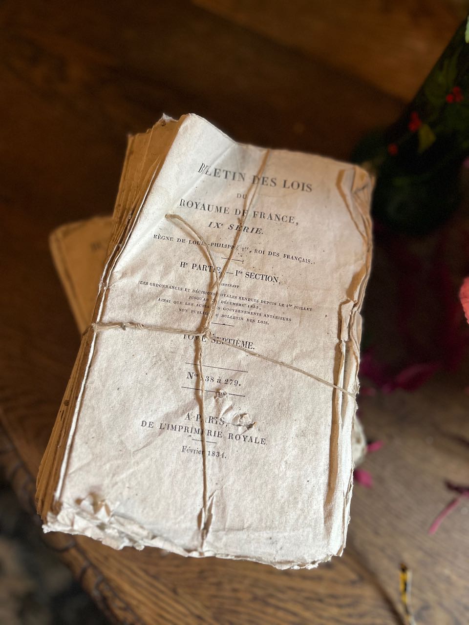 fa661 Stack of 17th and 18th century papers some from Napoleons reign