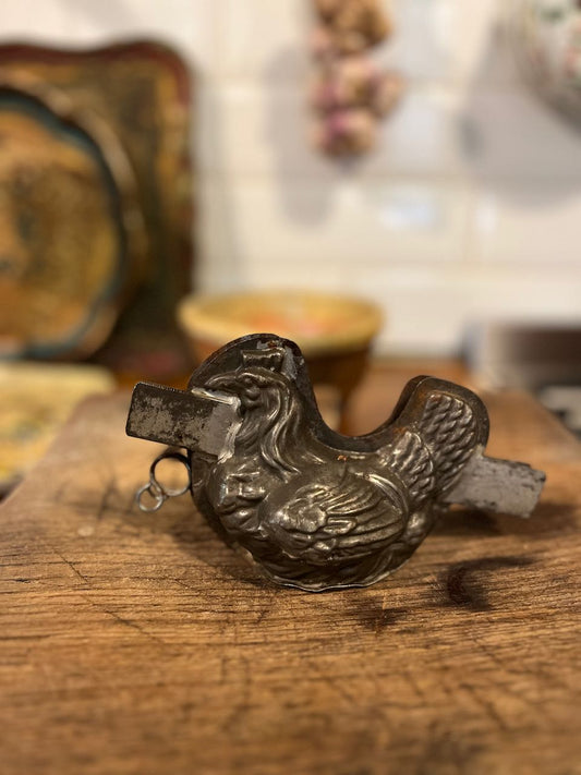 fa556 Large rooster chocoloate mould, double sided