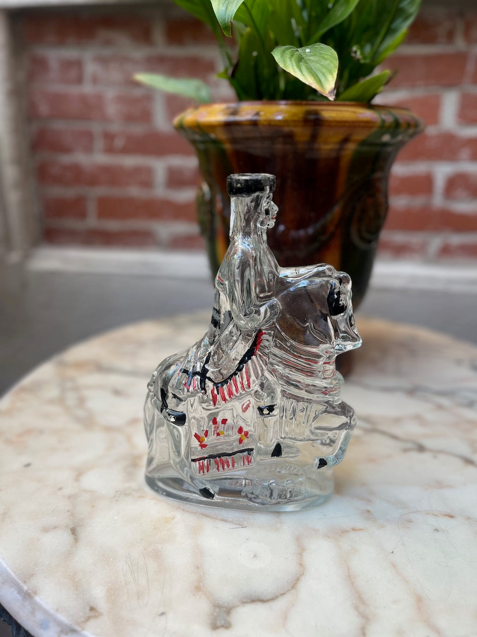 fa544 French vintage glass soldier shaped decanter (Copy)