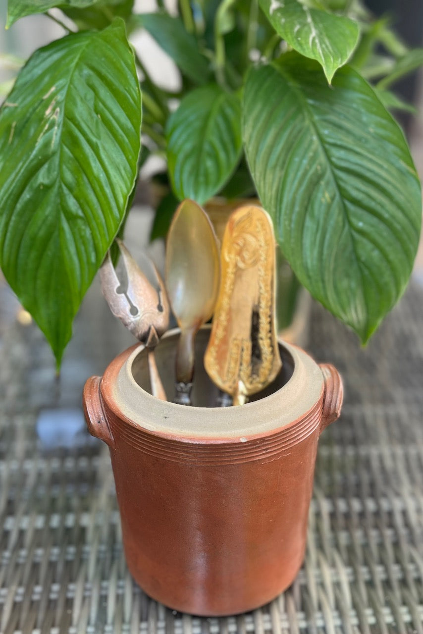 fa521 Stoneware container with lid