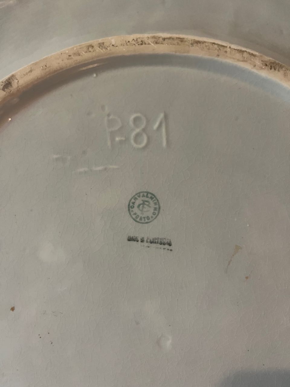 fa614 Large handpainted platter from Portugal