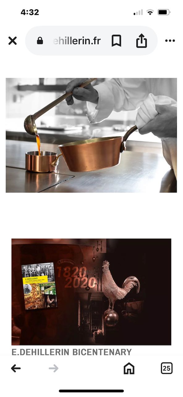 fa584 2 Copper jelly moulds from the famous Dehilliren company from Paris, stamped