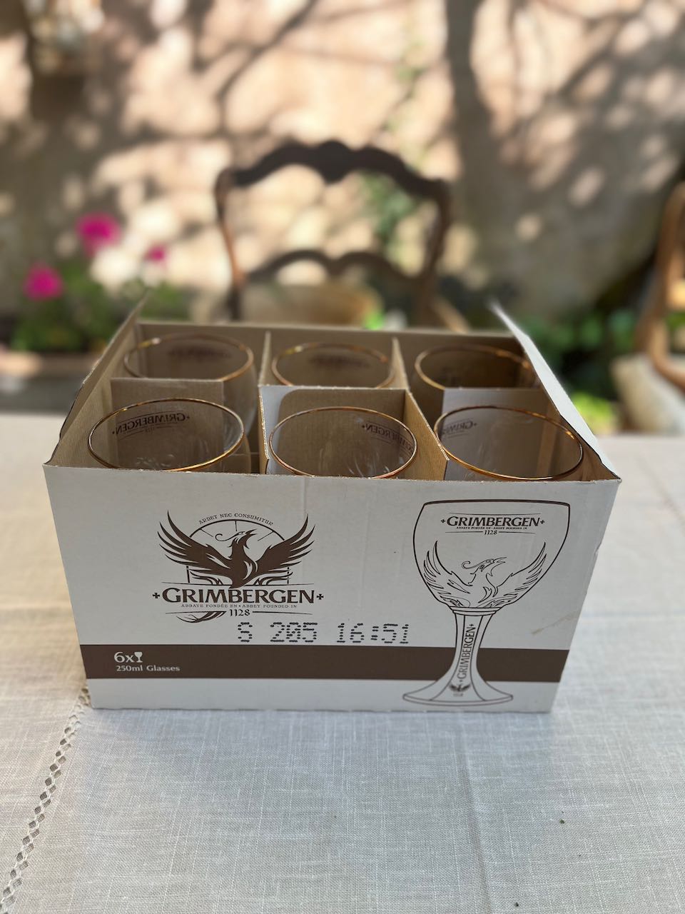 fa604 Belgium Phoenix Beer glass