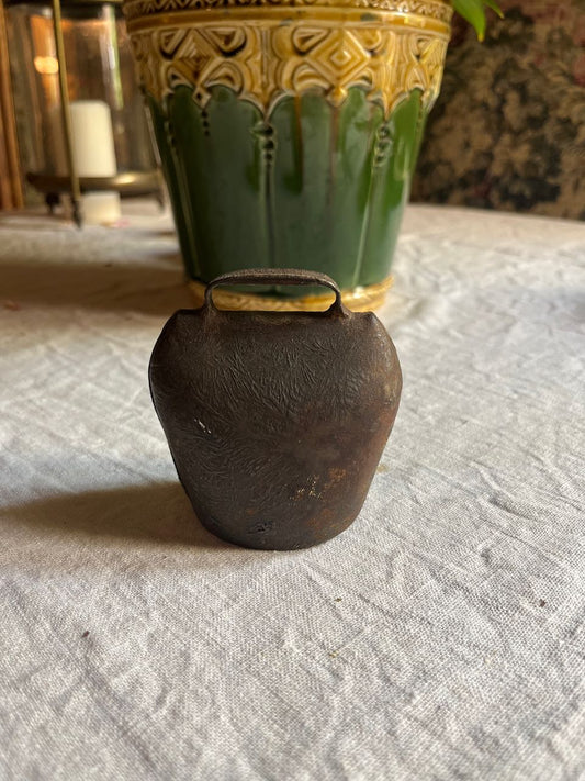 fa589 Small french vintage Goat bell, working order
