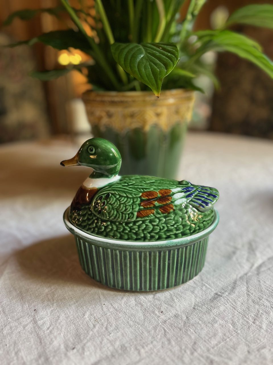 fa565 Small Green Duck turee for Pate