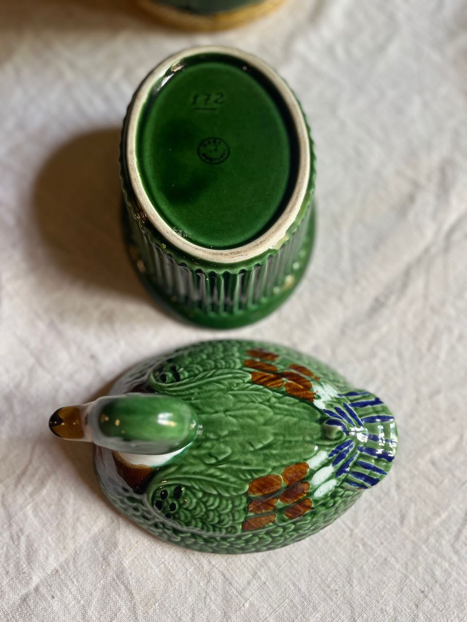 fa565 Small Green Duck turee for Pate